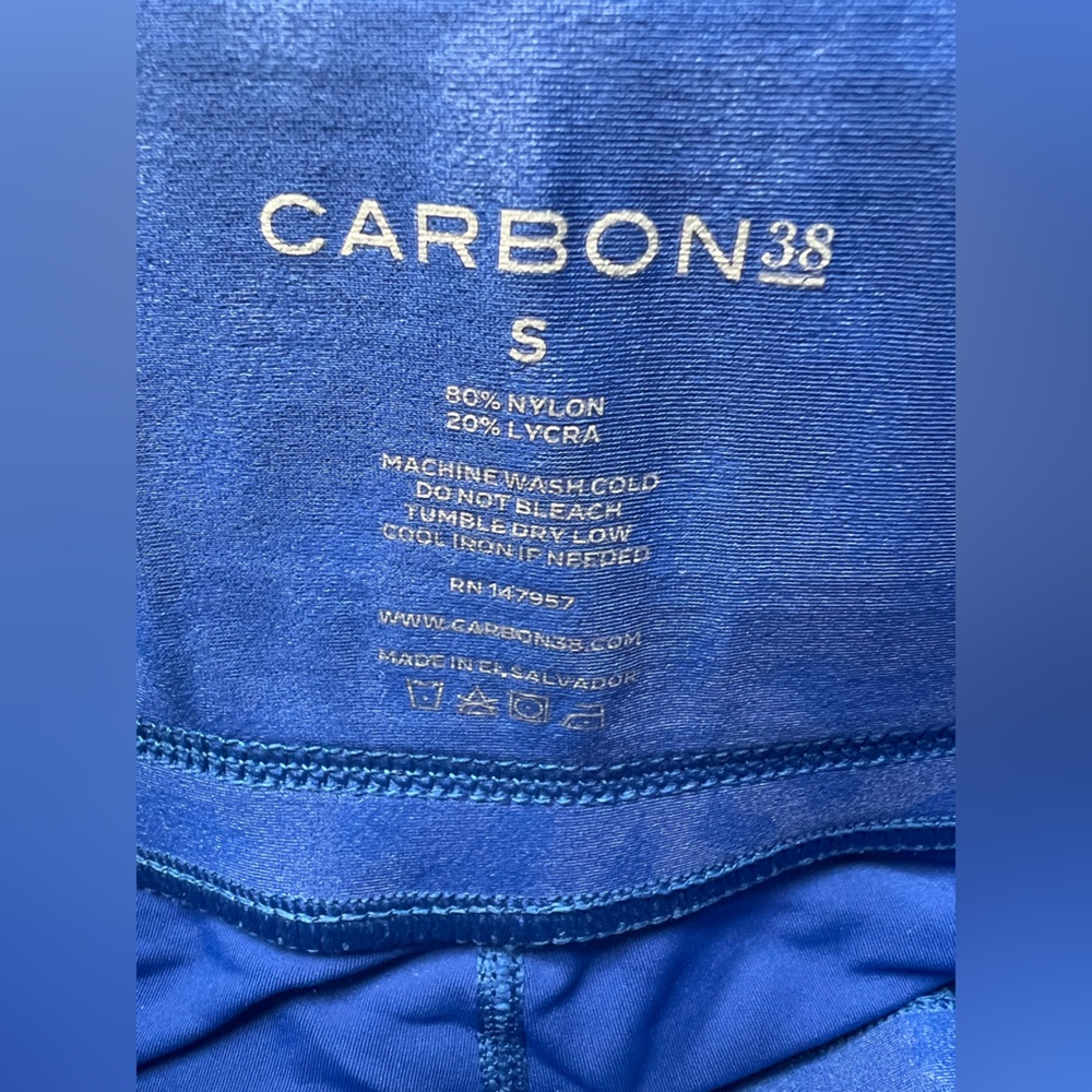 Carbon38 | High Rise Full-length Legging Leopard Takara Shine Strong Blue | S - Picture 3 of 3